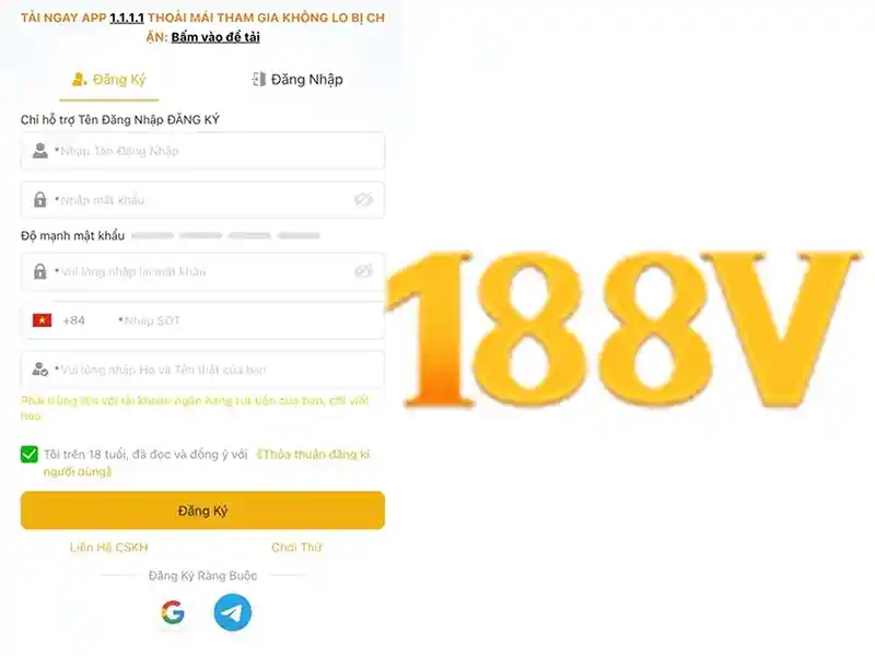 Điều Khoản Và Điều Kiện 188V